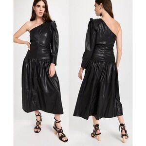 Tanya Taylor Gigi‎ Faux Leather Dress